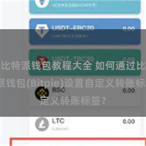 比特派钱包教程大全 如何通过比特派钱包(Bitpie)设置自定义转账标签？