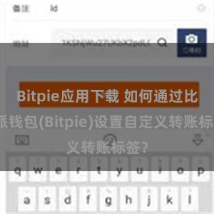 Bitpie应用下载 如何通过比特派钱包(Bitpie)设置自定义转账标签？