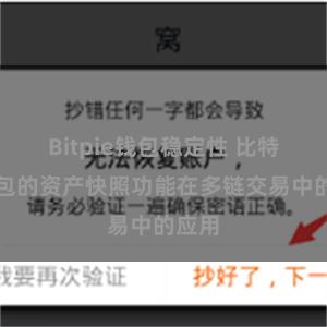 Bitpie钱包稳定性 比特派钱包的资产快照功能在多链交易中的应用
